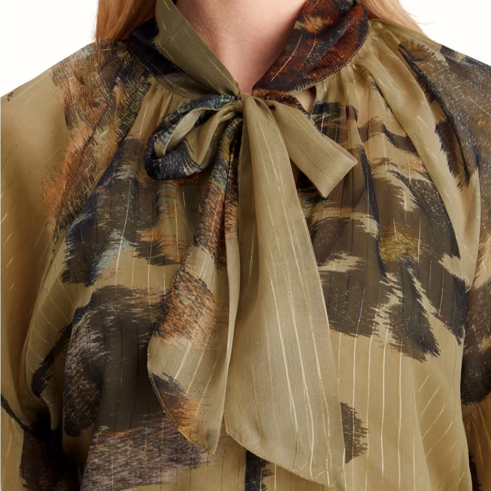 Tapestry Floral Tie Top